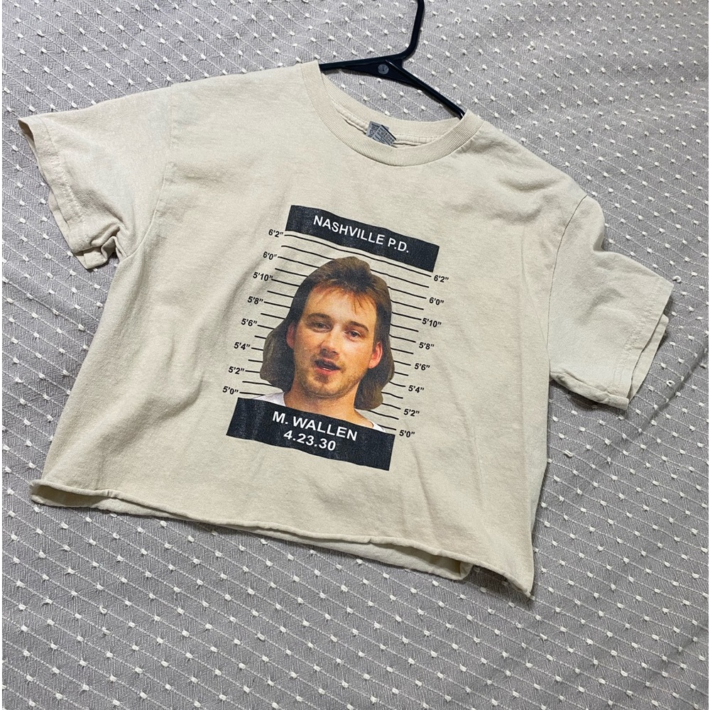 Morgan Wallen Mugshot Croptop